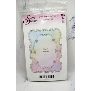 Elegant Scrollwork Sweet Stamps Unmounted Rubber Frame Stamp
